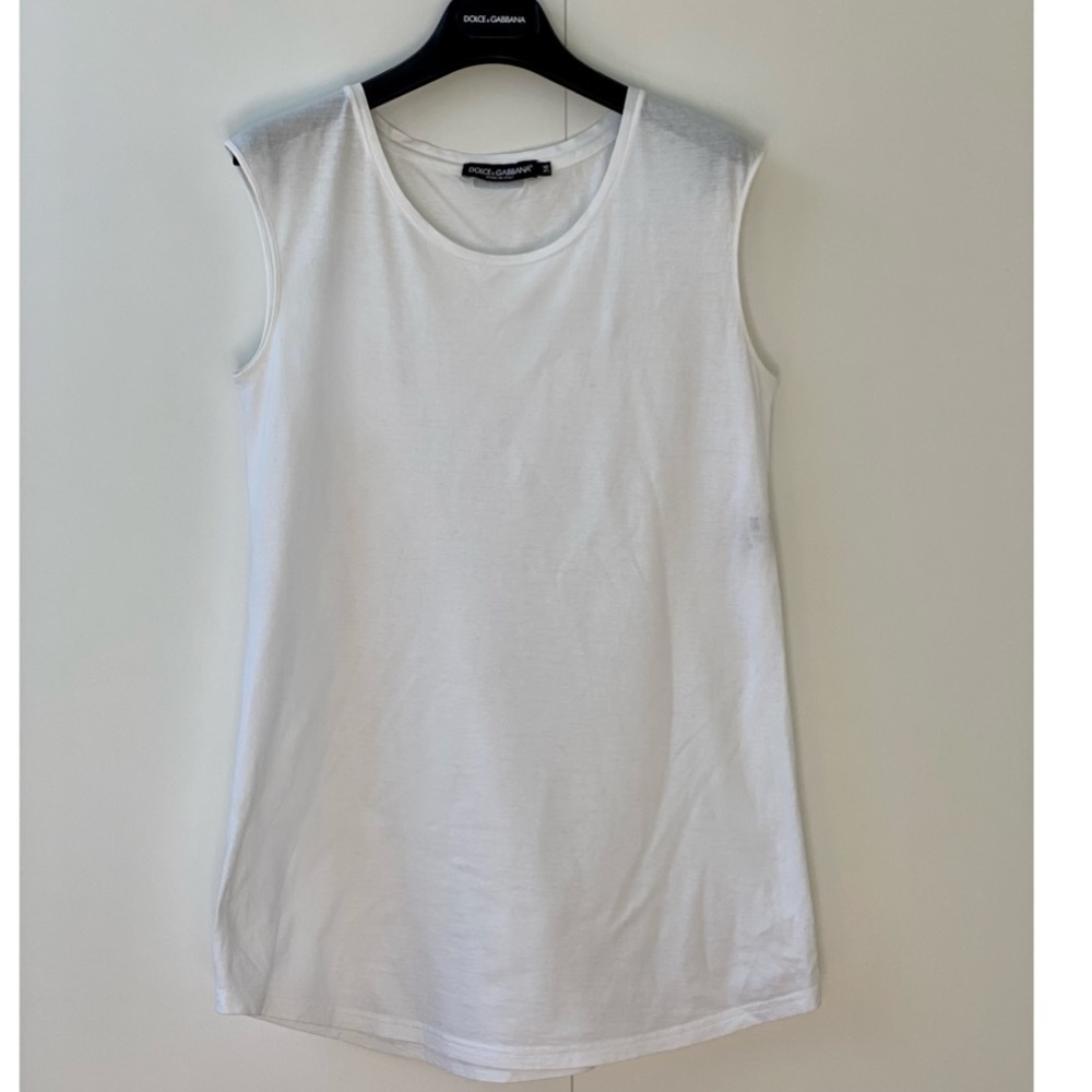 Dolce & Gabbana White Relaxed Cotton Blouse, IT 38
